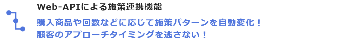 Web-APIによる施策連携機能